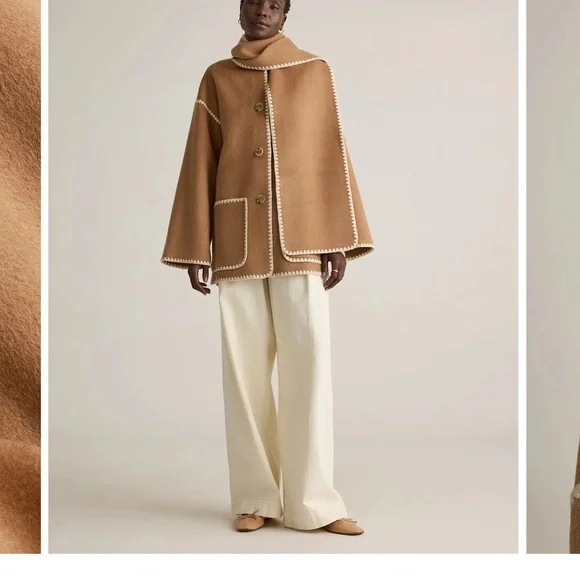 NWT Quince Double-Faced 100% Merino
Wool Scarf Coat - Large - Picture 10 of 10